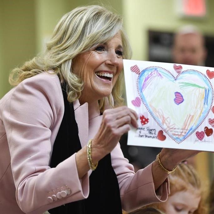 Open hearts, helping hands: Jill Biden's valentine to US